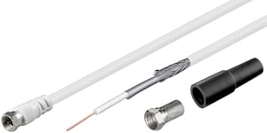 Goobay 51624 kabel koncentryczny 10 m F-Typu Biały