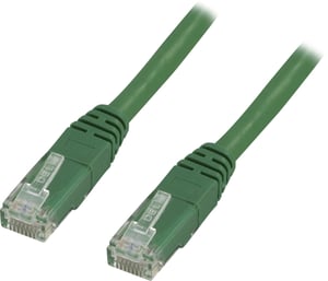 Deltaco TP-60G Network Cable, Green, 0.5 m, Cat6
