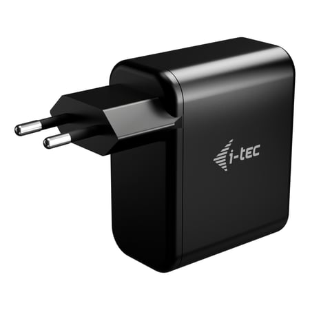 i-tec CHARGER-GAN100W ładowarka do urządzeń przenośnych Uniwersalne Czarny Prąd przemienny Szybkie ładowanie Wewnętrzna