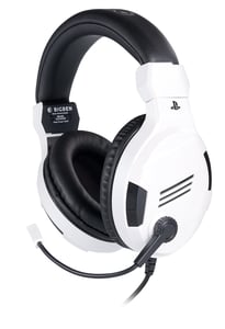 BIG BEN PS4OFHEADSETV3WHITE Kopfhörer/Headset, kabelgebunden, Kopfbügel, Gaming, Schwarz, Weiß