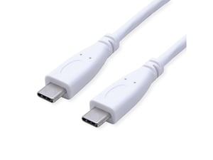 VALUE 11.99.9056 kabel USB USB 3.2 Gen 2 (3.1 Gen 2) 0,5 m USB C 10 Gbit/s 100 W Biały