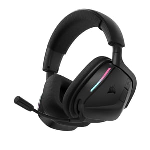 Corsair VOID WIRELESS v2 headset, trådbundet och trådlöst, huvudband, gaming, USB Type-C, Bluetooth, svart