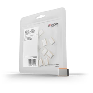 Lindy 40440 Portblocker USB-Typ-C-Portblocker Orange Acrylnitril-Butadien-Styrol-Copolymer (ABS) 10 Stück