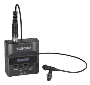 Tascam DR-10L diktafon Minneskort Svart