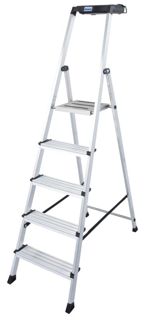 Krause 126535 drabina Drabina częściowa nasadowa Aluminium, Czarny