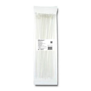 Qoltec 52219 kabelband Kabelband för stege Nylon Svart 50 st.