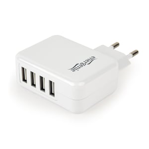 EnerGenie EG-U4AC-02 ładowarka do urządzeń przenośnych Uniwersalne Biały Prąd przemienny Wewnętrzna