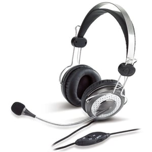 Genius Computer Technology HS-04SU Kopfhörer-Set, kabelgebunden, Kopfbügel, Büro/Callcenter, silber