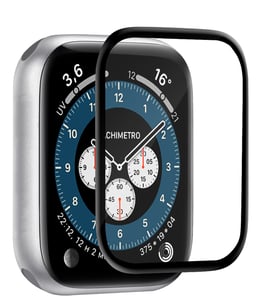 BIG BEN PUROAWTG44BF – intelligentes persönliches Accessoire, Schnellanzeige auf dem Bildschirm, schwarz, transparent, gehärtetes Glas
