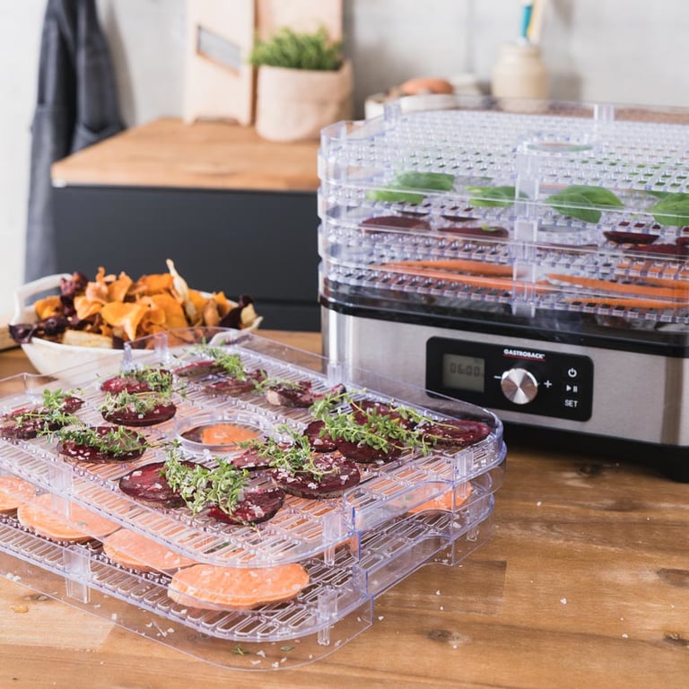 Gastroback Design Natural Plus Czarny, Stal nierdzewna, Przezroczysty 250 W