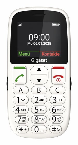 Gigaset GL395 5.59 cm (2.2") 90 g White Phone for Seniors