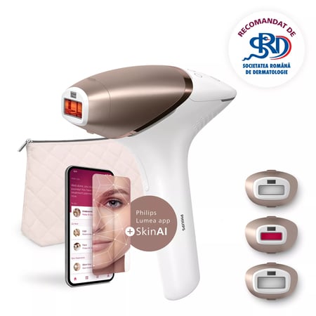 Philips Lumea IPL Seria 9900 BRI973/00 Urządzenie IPL do depilacji światłem z SenseIQ