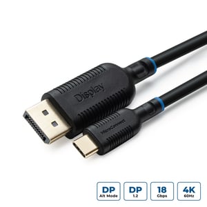 Microconnect MC-USBCDP5 adapter kablowy 5 m USB Type-C DisplayPort Czarny