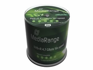 MediaRange MR443 DVD-skiva 4,7 GB DVD+R 100 st.