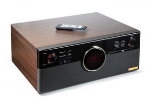 Technaxx TX-137 Gramofon z napędem pasowym Czarny, Drewno Pół-automatyczny