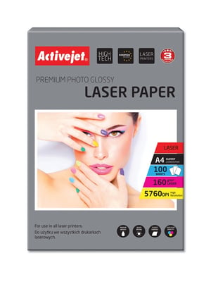 Activejet Glossy Paper AP4-160G100L (A4; 100 sheets)