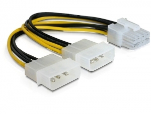 DeLOCK PCI Express-Stromkabel, mehrfarbig, 0,30 m