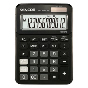 Sencor SEC 372T/BK Tischrechner Einfacher Taschenrechner Schwarz