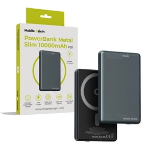 Mobile Origin MO-MMS-PB1 bank mocy Litowo-jonowa (Li-Ion) 10000 mAh Bezprzewodowe ładowanie Szary