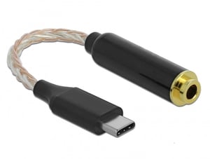 DeLOCK 66302 kabel do telefonu Czarny 0,125 m USB C