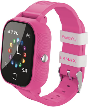 Lamax WatchY2 3,3 cm (1.3") 240 x 240 px Ekran dotykowy Różowy Wi-Fi GPS