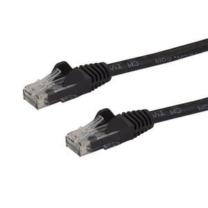 StarTech N6PATC10MBK Network Cable, Black, 10 m, Cat6 U/UTP (UTP)