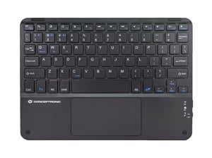 Conceptronic TOBIN01BUS Universal Bluetooth QWERTY US English Keyboard, Black