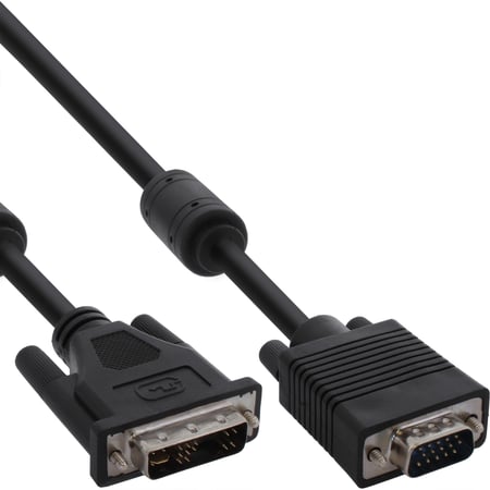 InLine D-Sub - DVI-A M-M 2m D-sub (DB-25) Czarny