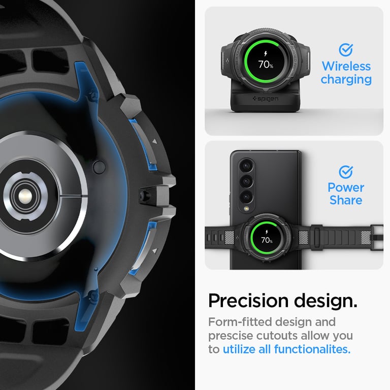 Spigen Rugged Armor Pro Etui Czarny Termoplastyczne elastomery poliuretanowe (TPU)