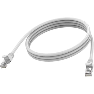 Vision TC 1MCAT6A nätverkskabel Vit 1 m Cat6a U/UTP (UTP)