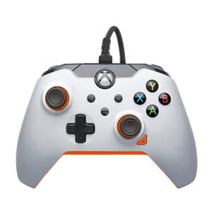 PDP 049-012-WO spelkontroll, orange, vit, USB-gamepad, analog/digital, PC, Xbox, Xbox One X, Xbox Series S, Xbox Series X