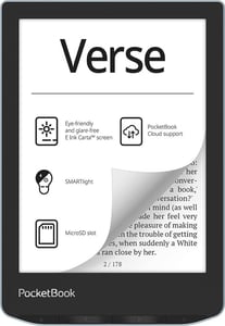 PocketBook Verse czytnik e-booków 8 GB Wi-Fi Czarny, Niebieski