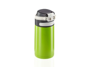 Leifheit 03249 Reisebecher 350 ml Schwarz, Grün Edelstahl