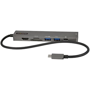 StarTech DKT30CHSDPD1 Wired USB 3.2 Gen 1 (3.1 Gen 1) Type-C Docking Station, Black, Gray