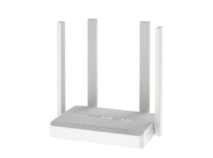 Keenetic Carrier (KN-1711) Dual-Band-WLAN-Router (2,4 GHz/5 GHz) Grau, Weiß