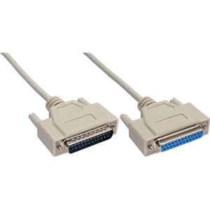 InLine 11430M kabel równoległy Beżowy 30 m DB25M DB25F