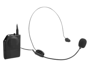 Trevi EM 408 UHF Czarny Mikrofon przypinany
