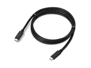 Lenovo 4X91U92143 USB4 Gen 2x2 USB Cable, 1.5 m, USB-C, 20 Gbit/s, Black