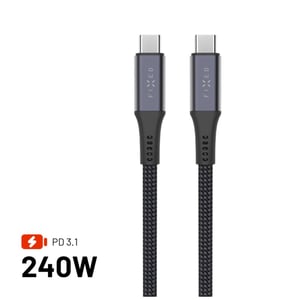FIXED FIXDBP-CC12-GR kabel USB USB 2.0 1,2 m USB C 20 Gbit/s 240 W Szary