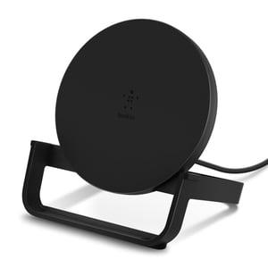 Belkin WIB001VFBK ładowarka do urządzeń przenośnych Smartfon Czarny USB Bezprzewodowe ładowanie Szybkie ładowanie Wewnętrzna