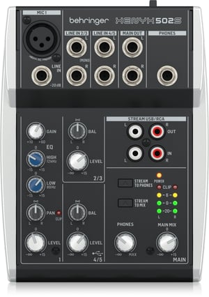 Behringer Xenyx 502S 2 kan. Czarny, Srebrny