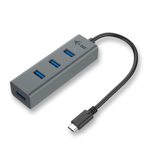 i-tec Metal C31HUBMETAL403 huby i koncentratory USB 3.2 Gen 1 (3.1 Gen 1) Type-C 5000 Mbit/s Szary