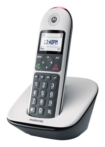 Motorola CD5001 DECT-Telefon Name und Identifizierung des Anrufers Grau