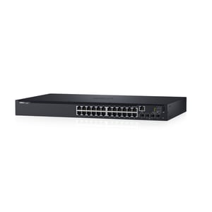 DELL N1524P Hanterad L3 Gigabit Ethernet (10/100/1000) PoE-stöd 1U Svart