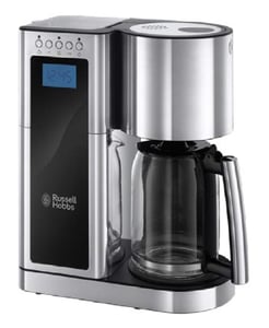 Russell Hobbs Elegance Vollautomatische Filterkaffeemaschine mit Überlauf, 1,25 l