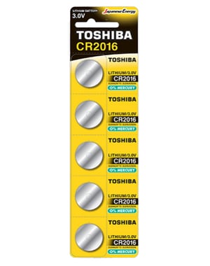 Toshiba CR2016 PW BP-5 Batterie für den Hausgebrauch Einweg-Lithium-Batterie