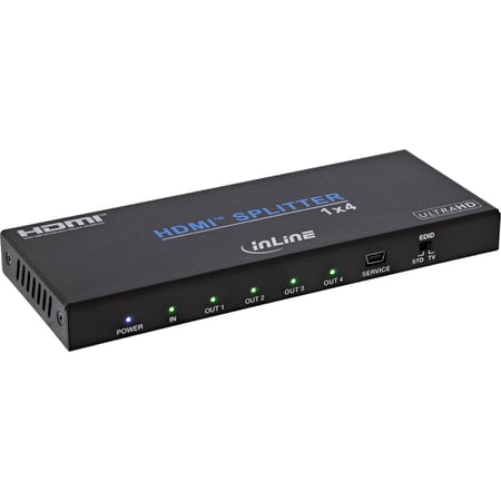 InLine 57887A rozgałęziacz telewizyjny HDMI 4x HDMI