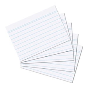 Herlitz 1150507 karta katalogowa Biały 100 szt.