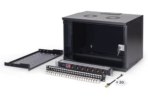 Digitus SOHO Pro-nätverksskåp, 483 mm (19") – 7U, 540 x 400 mm (bredd x djup)