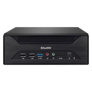 Shuttle XH610 barebone-dator, PC-storlek 3,5 l, svart, Intel H610, LGA 1700